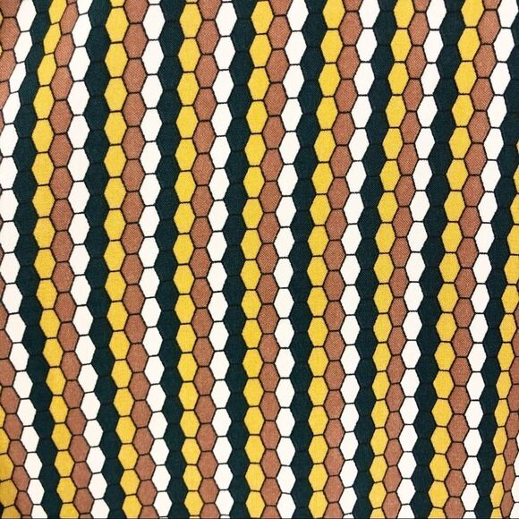 ALICE BLUE | Button Front Cropped Patterned Blouse Women’s Size X-Large - Picture 8 of 8